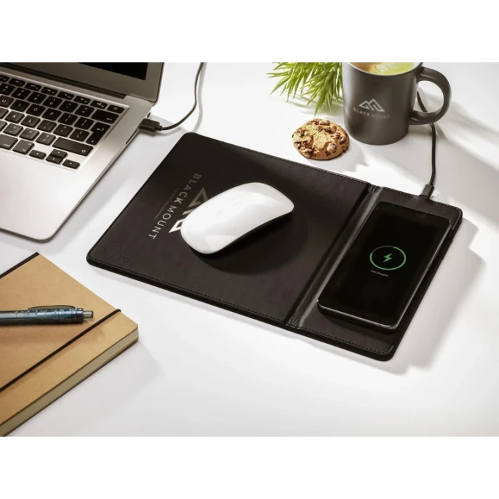 Recycled wireless charging mouse mat