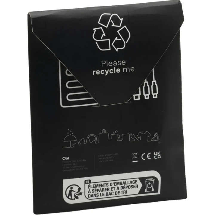 Recycled charging cable 
