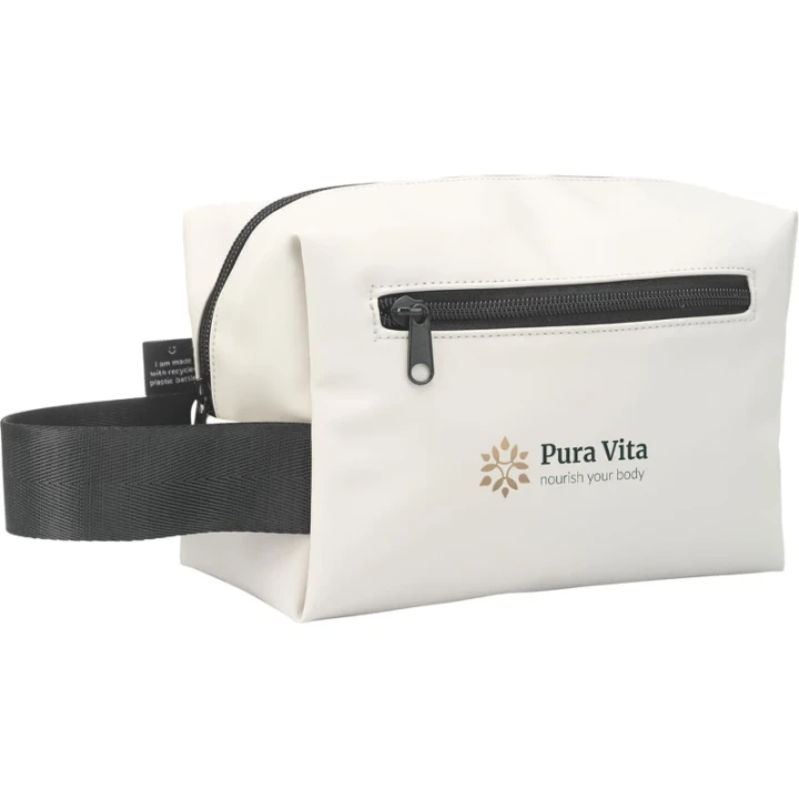 Recycled toiletry bag