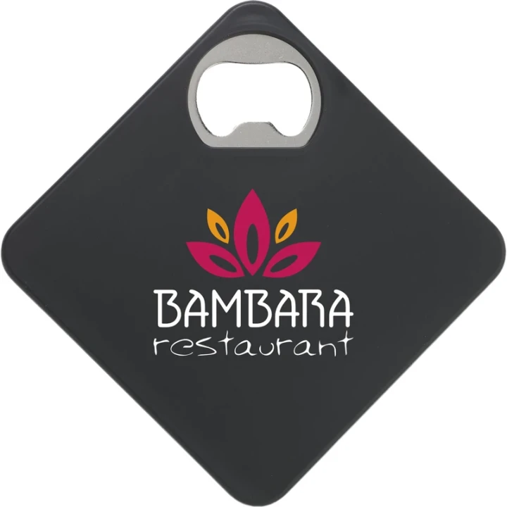 Coaster & bottle opener