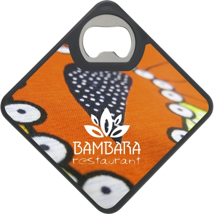 Coaster & bottle opener