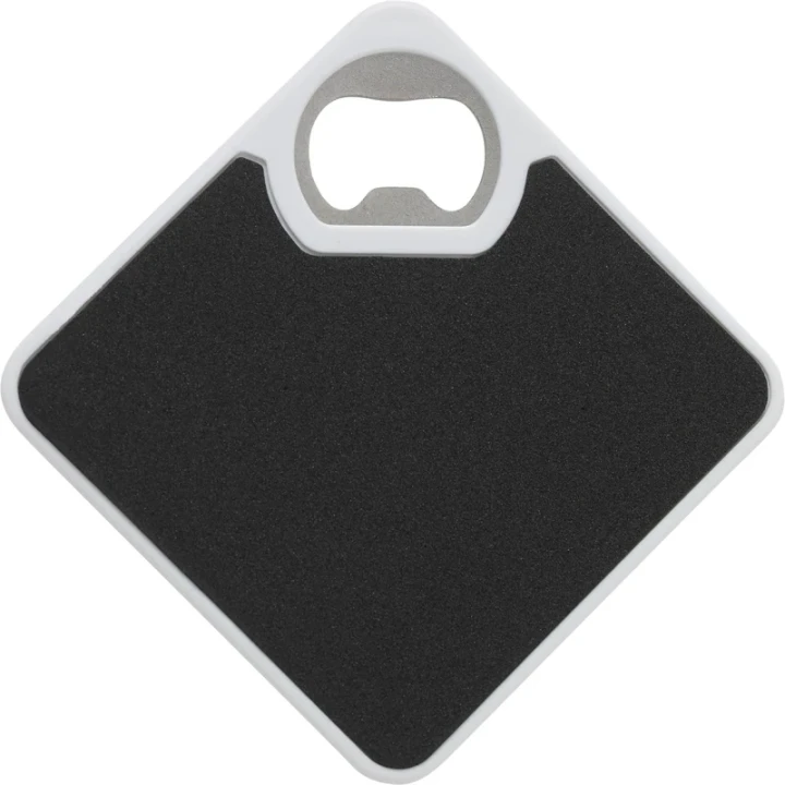 Coaster & bottle opener