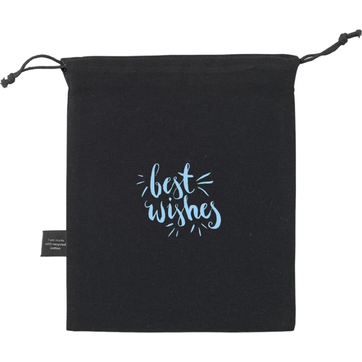 Recycled cotton gift pouch (150gsm/4.4oz)