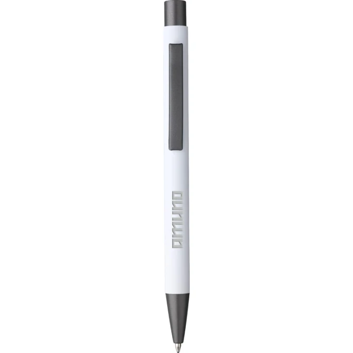 Soft touch recycled aluminium ballpen