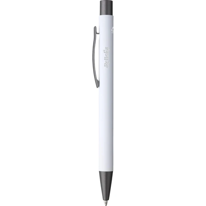 Soft touch recycled aluminium ballpen