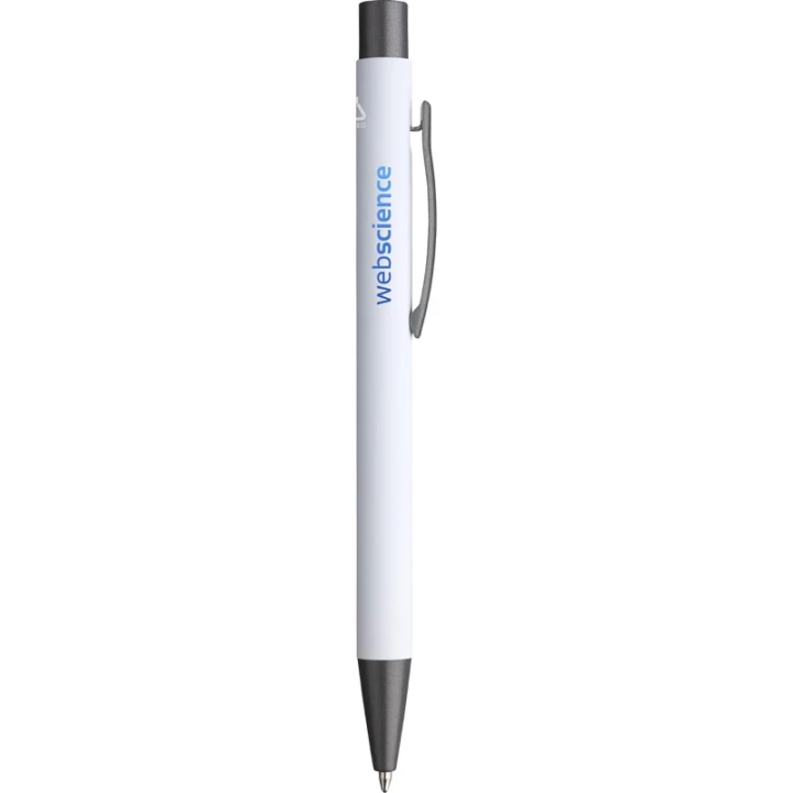 Soft touch recycled aluminium ballpen
