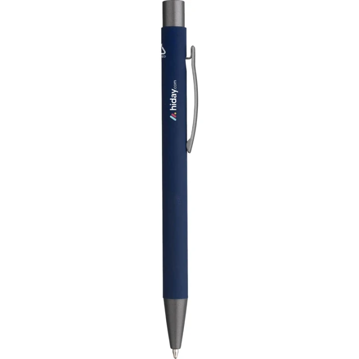 Soft touch recycled aluminium ballpen