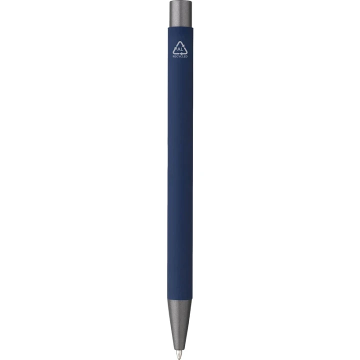 Soft touch recycled aluminium ballpen