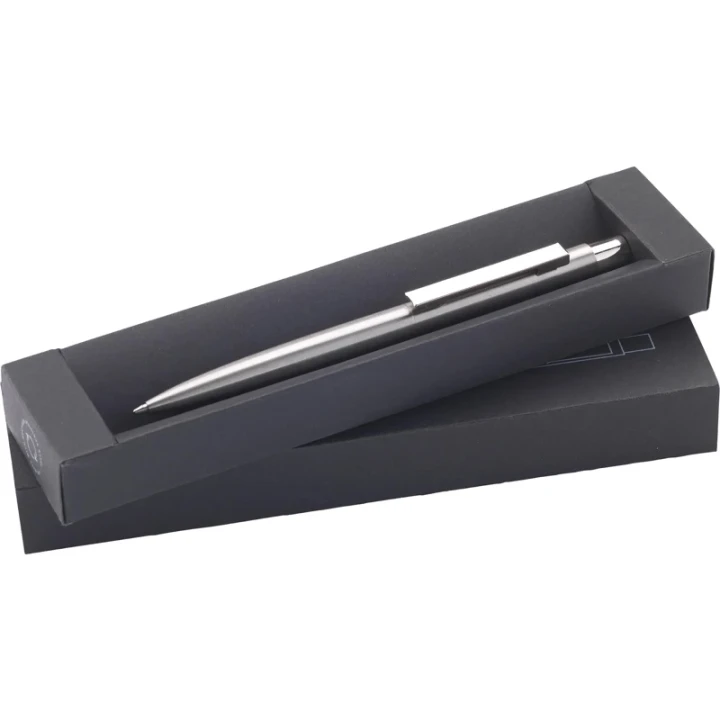 Recycled stainless steel ballpen in a gift box