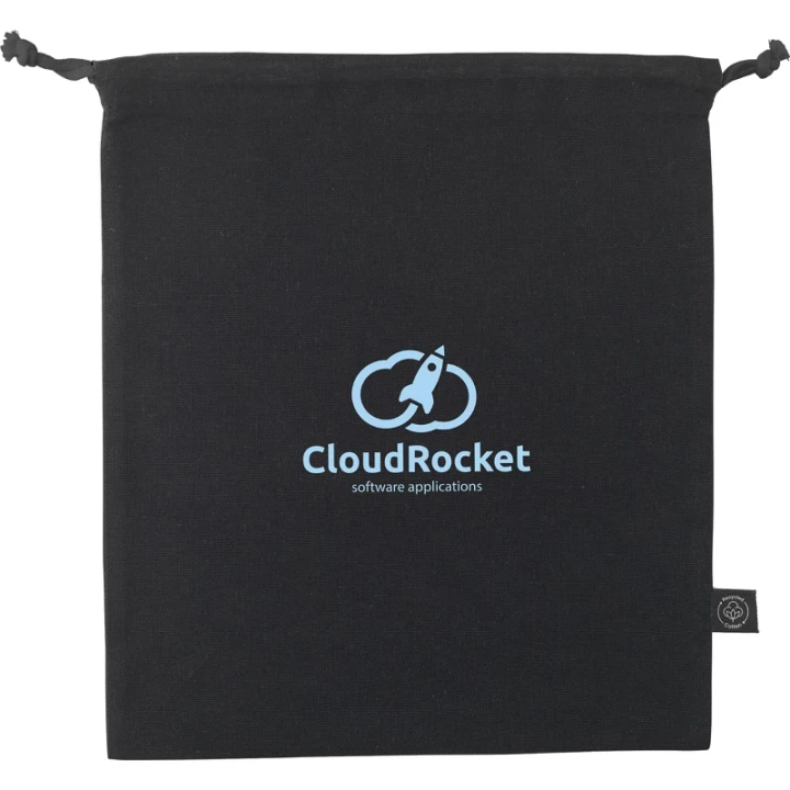 Recycled cotton gift pouch 150gsm/4.42 oz