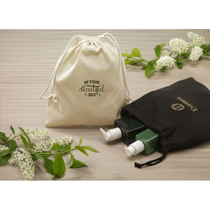 Recycled cotton gift pouch 150gsm/4.42 oz