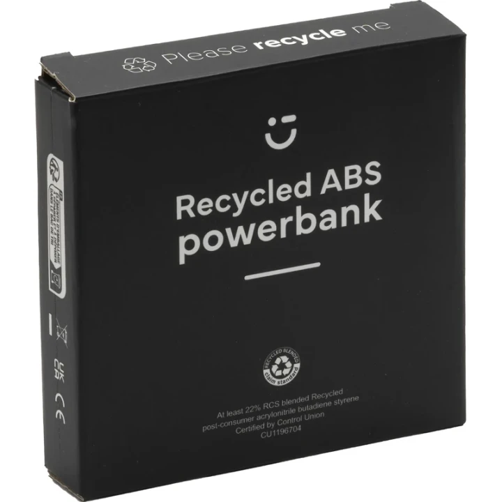 Recycled plastic power bank 5,000mAh