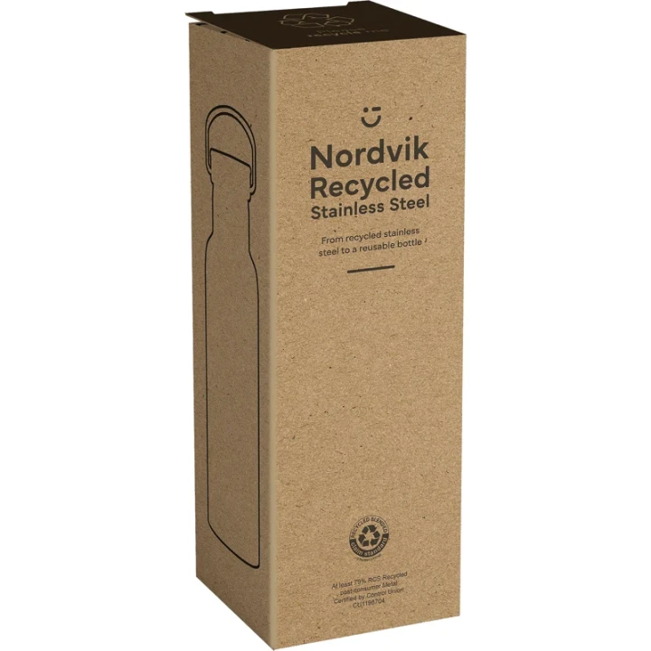 Recycled stainless steel double walled bottle 500ml