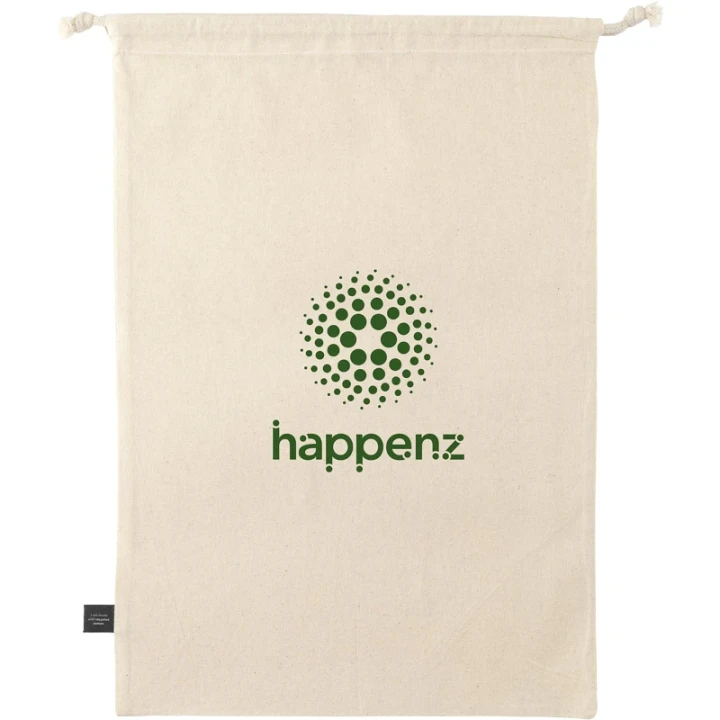 Recycled cotton gift pouch 150gsm/4.42 oz