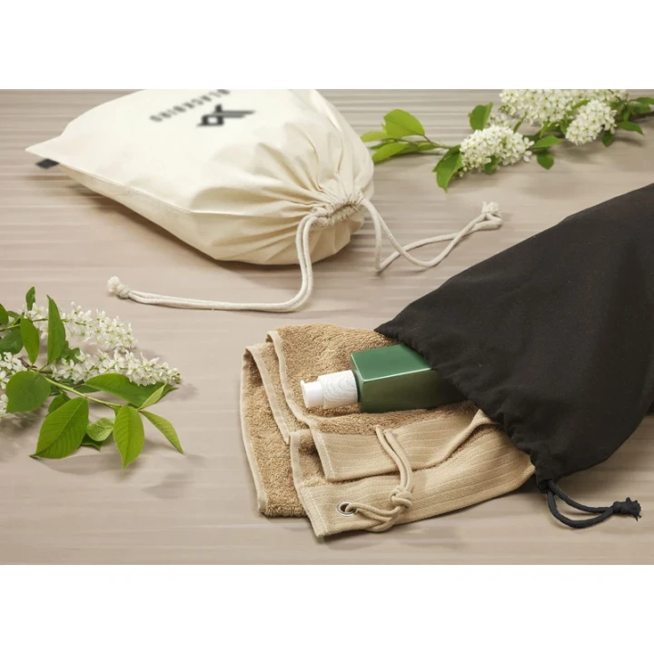 Recycled cotton gift pouch 150gsm/4.42 oz