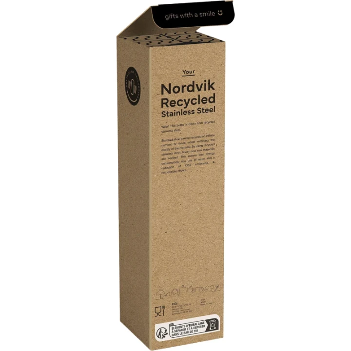 Double walled recycled stainless steel bottle 750ml