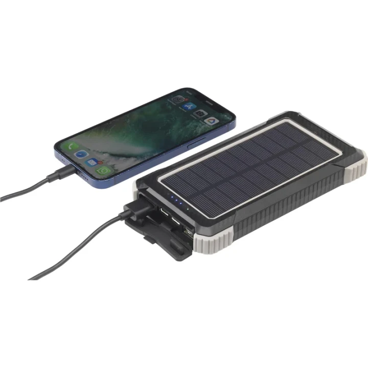 Recycled ABS solar power bank 10,000mAh