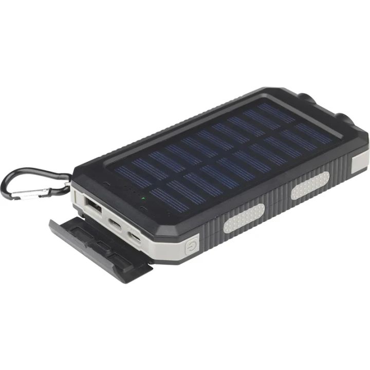 Recycled ABS solar power bank 8,000mAh