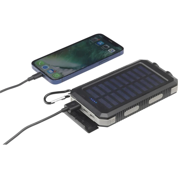 Recycled ABS solar power bank 8,000mAh