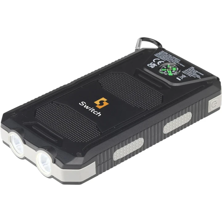 Recycled ABS solar power bank 8,000mAh