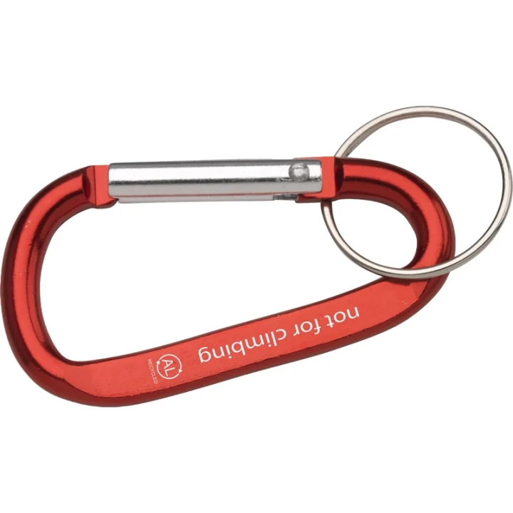 Recycled aluminium carabiner