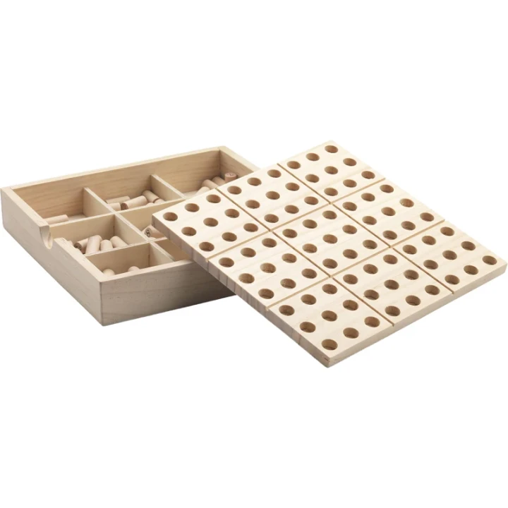 Wooden sudoku game