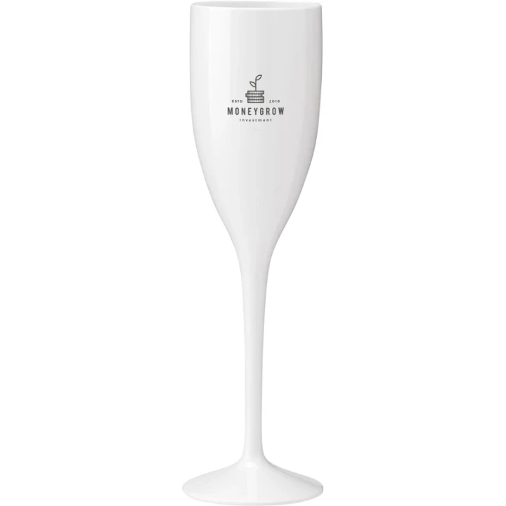 Reusable plastic champagne glass 150ml