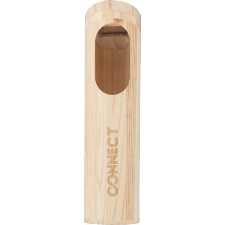 Pinewood bottle opener