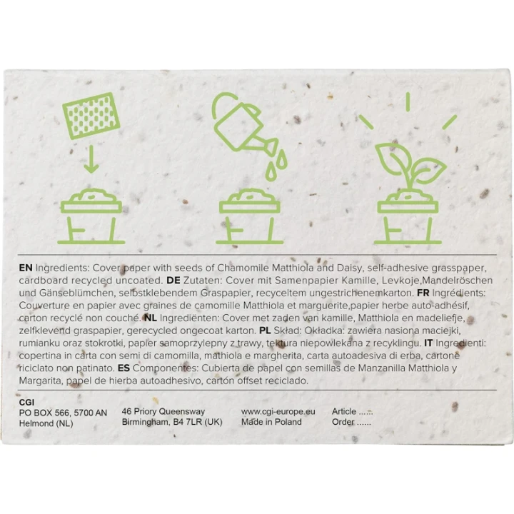 Seed paper sticky notes