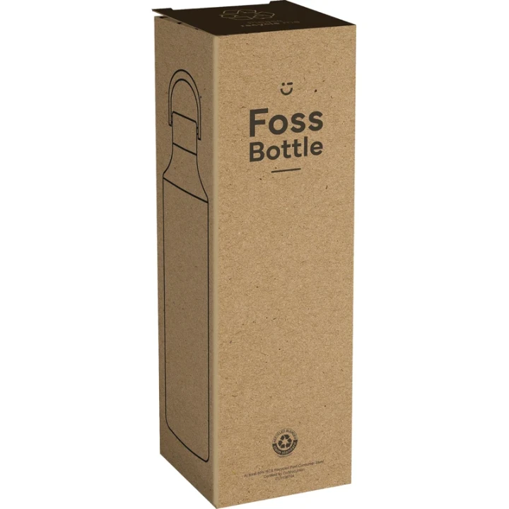 Recycled stainless steel double walled bottle 600ml