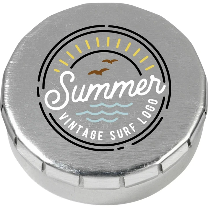 Mini click tin with mints