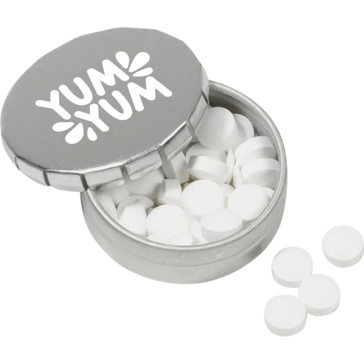Mini click tin with mints