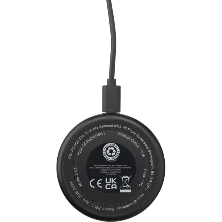 Recycled 15W magnetic wireless charger