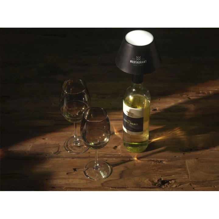 Wooosh recycled wine lamp