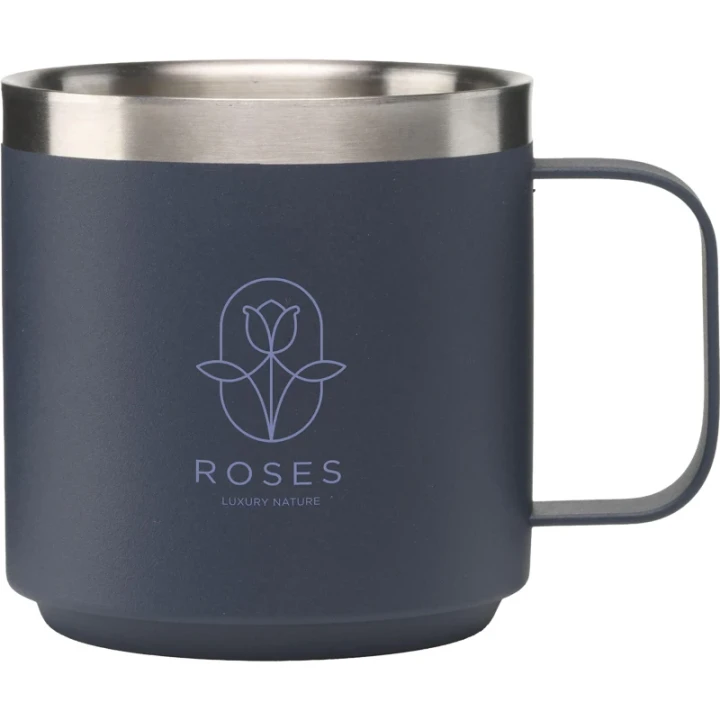 Recycled double walled stackable mug 300ml