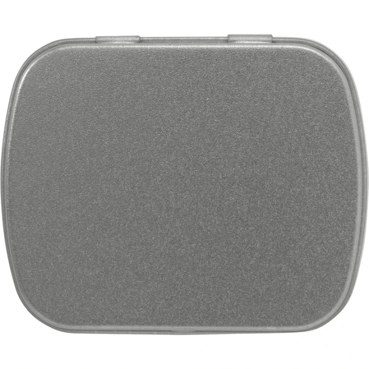 Small flat tin with approx 25g of mints