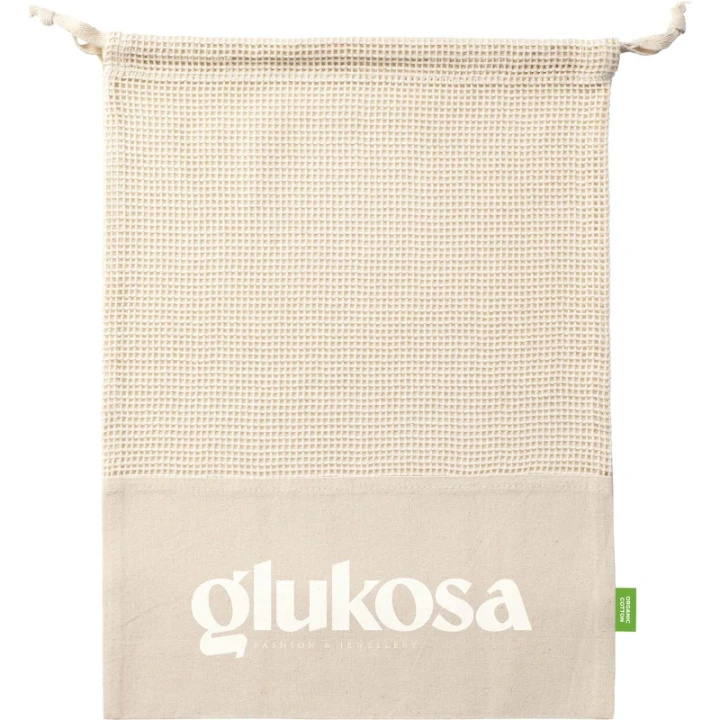 Organic cotton mesh fruit bag 120gsm/3.5oz