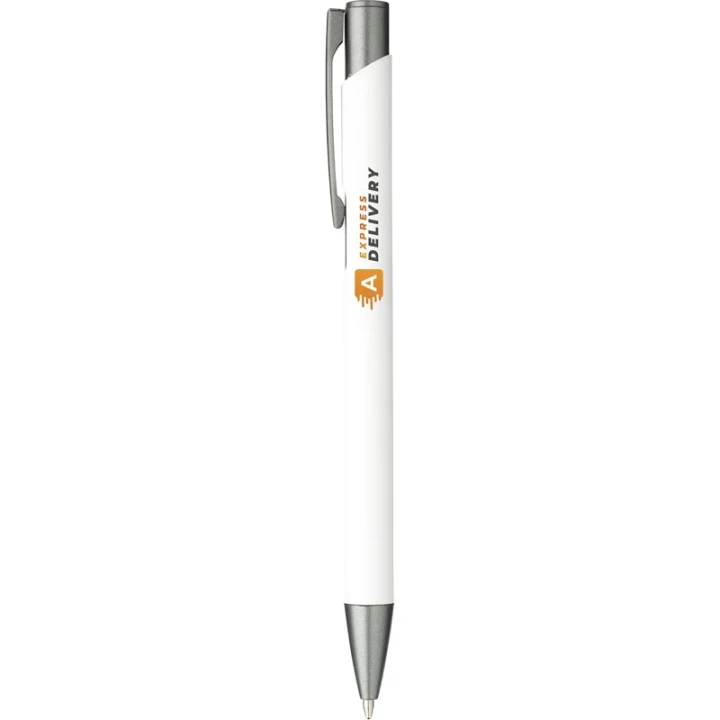 Ebony soft touch recycled aluminium ballpen