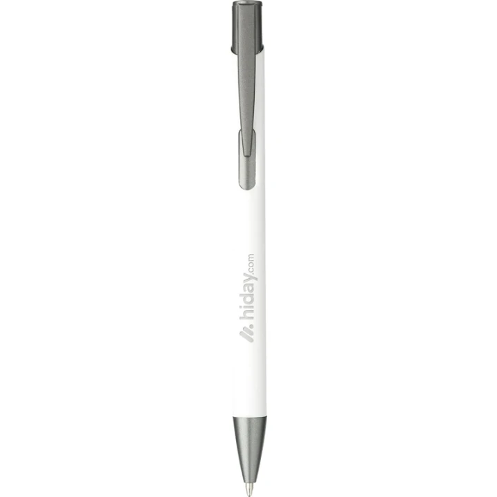 Ebony soft touch recycled aluminium ballpen