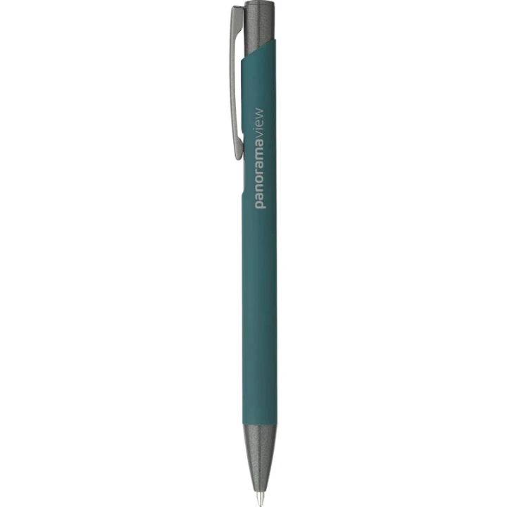 Ebony soft touch recycled aluminium ballpen