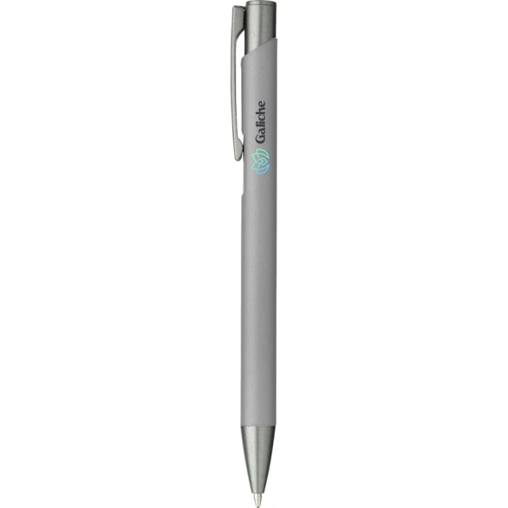 Ebony soft touch recycled aluminium ballpen