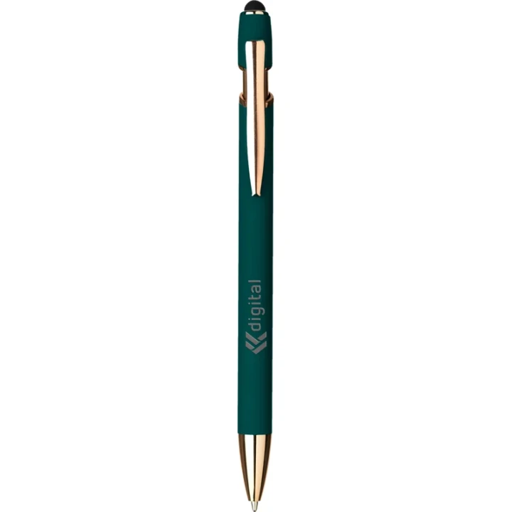 Luca recycled copper soft touch ballpen