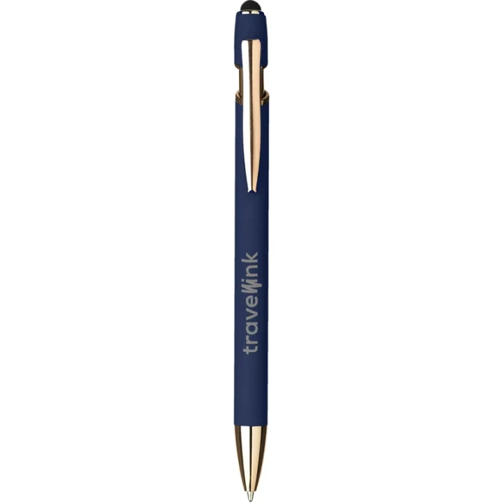 Luca recycled copper soft touch ballpen