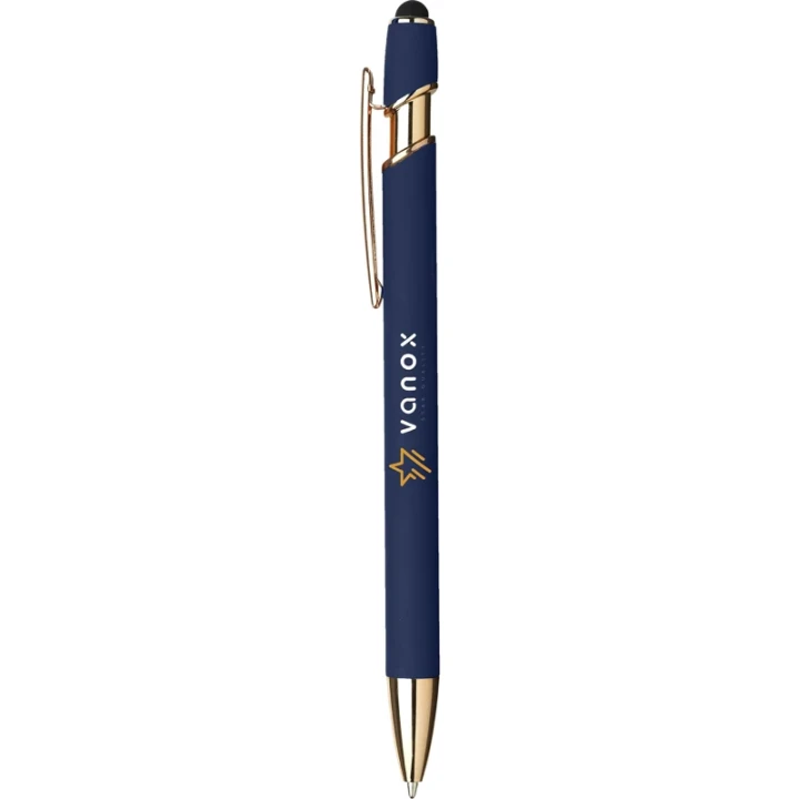 Luca recycled copper soft touch ballpen