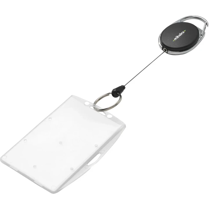 Name badge holder with clip