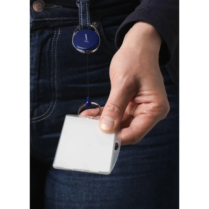 Name badge holder with clip