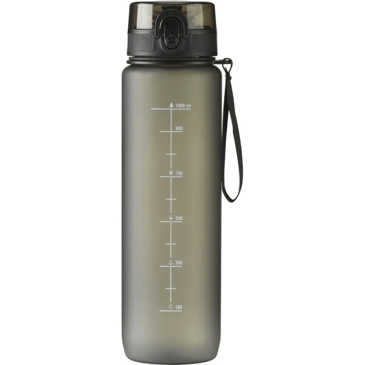 Transparent bottle with measurements 1000ml