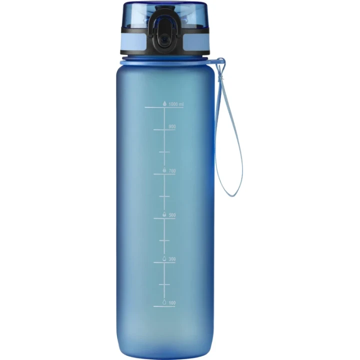 Transparent bottle with measurements 1000ml