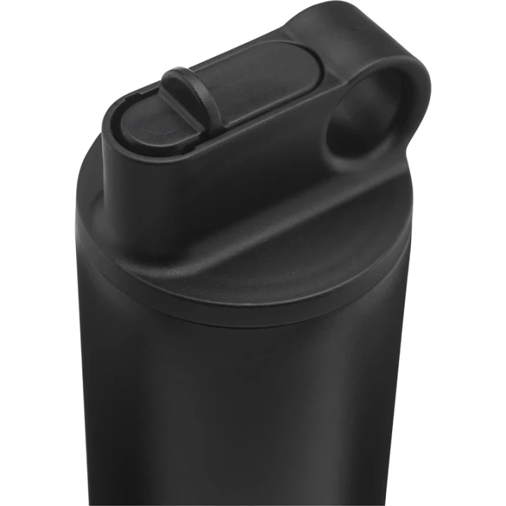 Recycled stainless steel bottle with straw 800ml