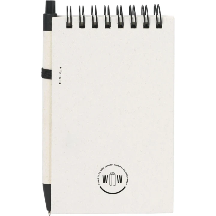 Milk carton notebook approx A6